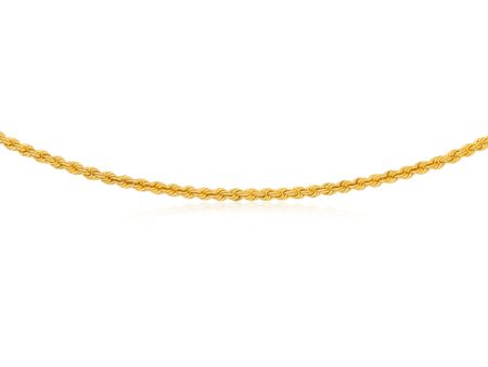 9ct Gold Filled Rope 45cm Chain 80 Gauge Supply