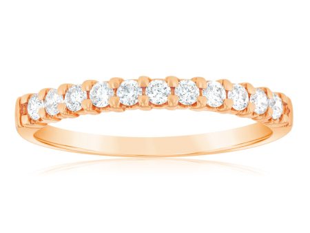 18ct Rose Gold Ring with 0.25 Carats Of Diamonds Online Sale