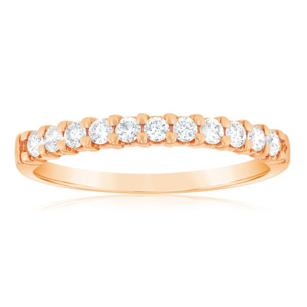 18ct Rose Gold Ring with 0.25 Carats Of Diamonds Online Sale