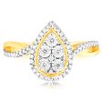 9ct Yellow Gold 1 6 Carat Diamond Pear Shaped Ring Online