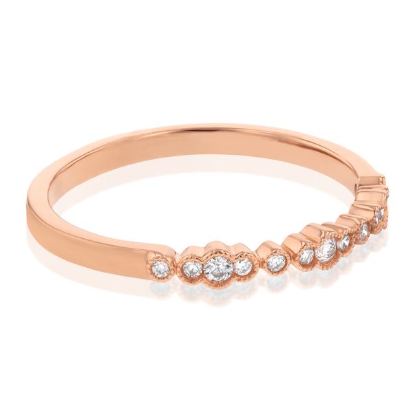 10ct Rose Gold 1 10 Carat Diamond Ring Cheap