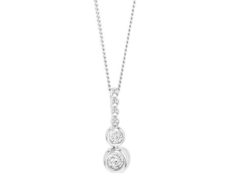 Luminesce lab Grown Sterling Silver 0.05Ct Diamond Pendant on Sale