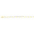 9ct Yellow And White Gold Fancy Rectangle Links 19.1cm Bracelet Hot on Sale