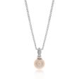 9ct White Gold Pearl & Diamond Pendant Online