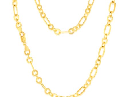 9ct Yellow Gold Silver filled Fancy 45cm Chain Online now