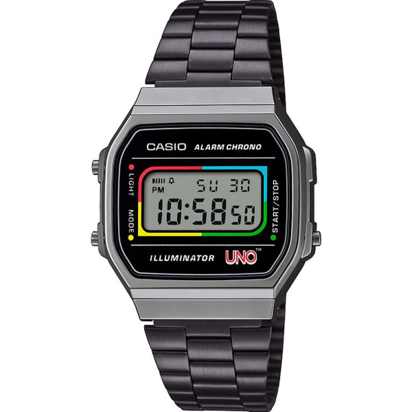 Casio Vintage A168WEUC-1A UNO Collaboration Limited Edition on Sale