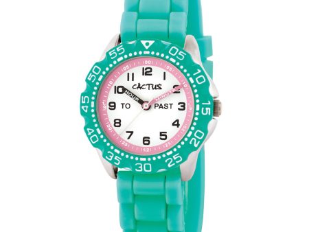 Cactus CAC148M12 Teal Time Teacher Kids Watch Supply