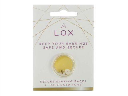 Lox Gold Tone Secure Earring Backs Two Pairs Pack Online Hot Sale