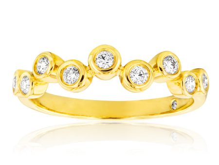 Flawless 1 5 Carat Diamond Bezel Ring in 9ct Yellow Gold For Cheap