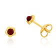 9ct Yellow Gold 2mm Mini Flower Stud Earrings on Sale