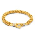 9ct Yellow Gold Silver Filled Zirconia Byzantine Bracelet Supply