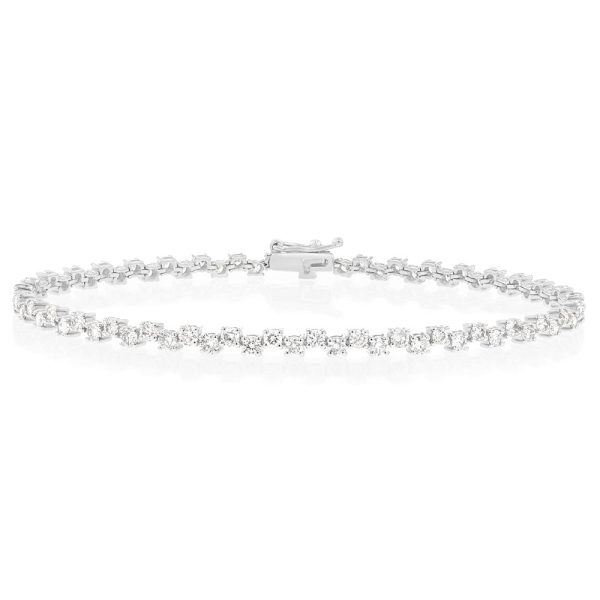 2 Carat Diamond Tennis Bracelet in 10ct White Gold Online Sale