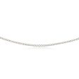 14ct Yellow Gold 3 Carats Diamond Necklace with 157 Brilliant Diamonds 43cm Hot on Sale