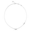 Guess Stainless Steel Rhodium Plated Infinity Pave Links 45cm Necklace Supply