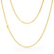 9ct Yellow Gold Mini Square Byzantine 45cm Chain For Discount