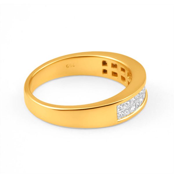 18ct Yellow Gold  Yasmine  Ring With 0.75 Carats Of Diamonds Cheap