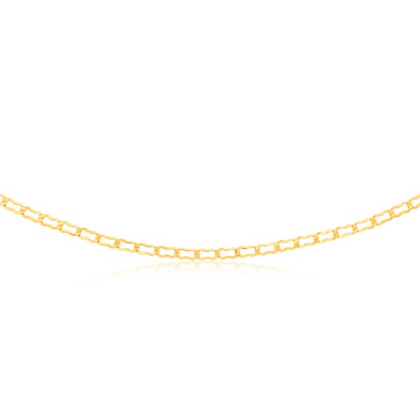 9ct Yellow Gold Silver-filled Fancy 45cm Chain Online Sale