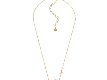 Emporio Armani Gold Plated Brass Sentimental Pendant With Chain Online now