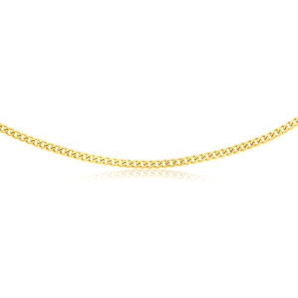 Stainless Steel Gold Polished Curb 60cm Chain Discount