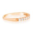 18ct Rose Gold Ring with 0.25 Carats Of Diamonds Online Sale