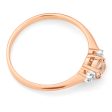 9ct Rose Gold Morganite Ring with Diamonds Hot on Sale