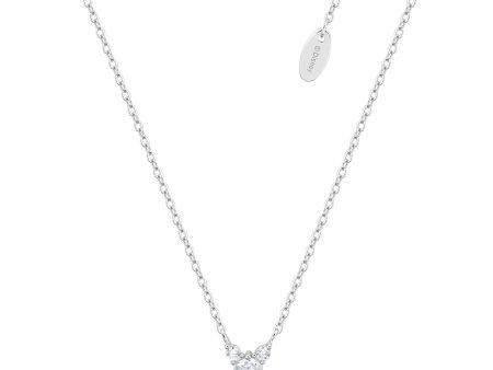 Disney Rhodium Plated Sterling Silver Mickey Mouse Claw Set CZ Pendant On Chain Online Sale