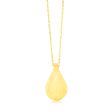 9ct Yellow Gold Silver-filled Polished Tear Drop Pendant on Chain Online