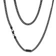 Black Stainless-Steel Curb 60cm Chain For Sale