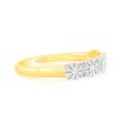 9ct Yellow Gold 1 6 Carat Diamond Ring with 45 Brilliant Cut Diamonds Online now