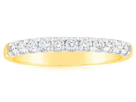 Luminesce Lab Grown Diamond 1 2 Carat Eternity Ring in 9ct Yellow Gold Online