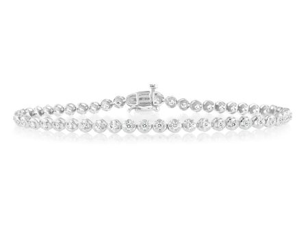 Luminesce Lab Grown Diamond Oval Shaped Tennis Bracelet with 10ct White Gold Online Hot Sale