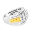 1.5 Carat Diamond Gents Ring in 10ct Yellow & White Gold on Sale