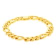 9ct Yellow Gold 1:3 Figaro 19.10cm Bracelet Online Hot Sale