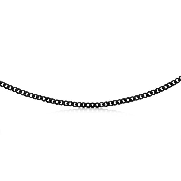 Black Stainless-Steel Curb 60cm Chain For Sale