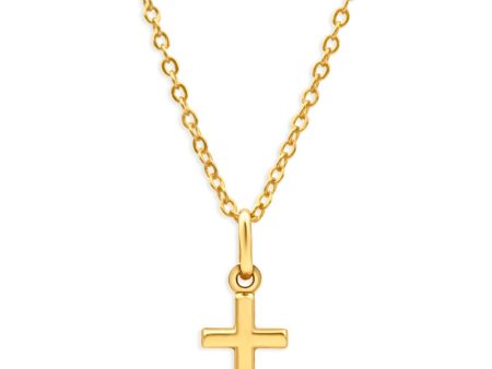 9ct Yellow 14mm Cross Gold Pendant Cheap