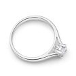 18ct White Gold Solitaire Ring With 0.3 Carat Diamond Online Sale