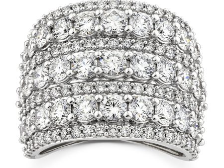 10ct White Gold Luminesce Lab Grown 3.95 Carat Diamond Ring SIZE N½ Fashion