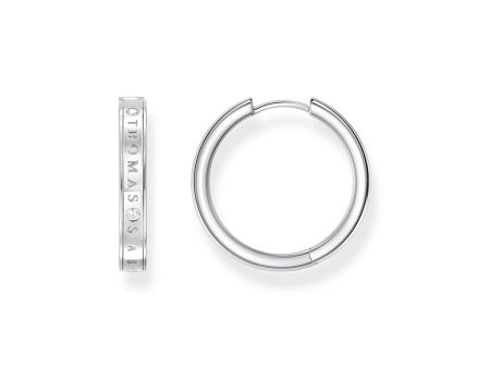 Thomas Sabo Sterling Silver Sparkling Circles Since 1984 Hoop Earrings Online