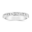 9ct White Gold 1 3 Carat Diamond Eternity Ring with 10 Brilliant Cut Diamonds For Discount