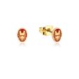 Disney Gold Plated Stainless Steel Iron Man Stud Earrings Online Hot Sale