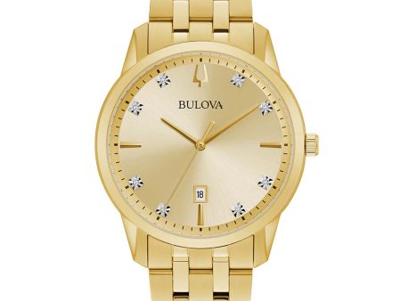 Bulova 97D123 Diamond Set Mens Watch Fashion