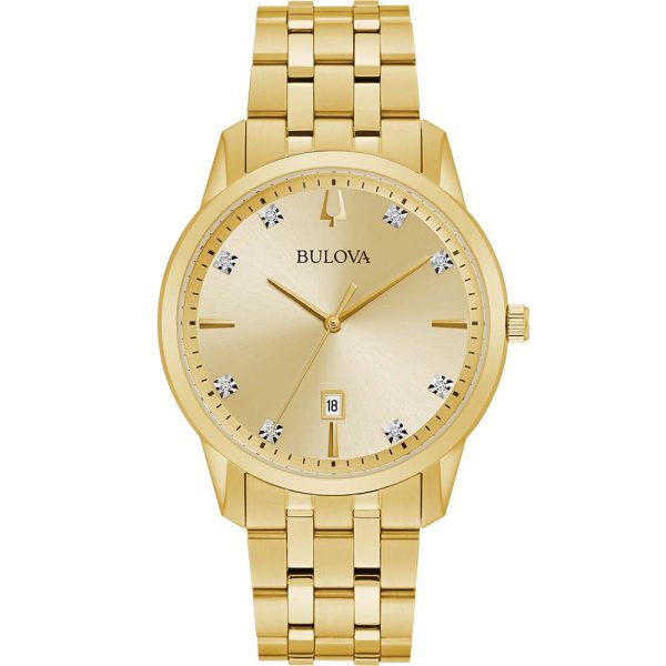 Bulova 97D123 Diamond Set Mens Watch Fashion