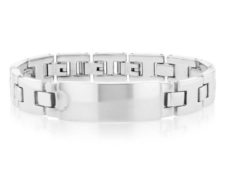 Forte Stainless Steel Chunky ID 21.5cm Bracelet Cheap