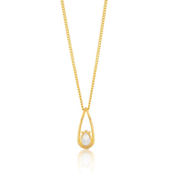 9ct Gold Filled Cubic Zirconia Teardrop Pendant Online now