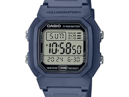 Casio W800H-2A Utility Blue Digital Watch For Sale