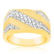 1 Carat Luminesce Lab Grown Diamond Gents Ring in 9ct Yellow Gold For Discount