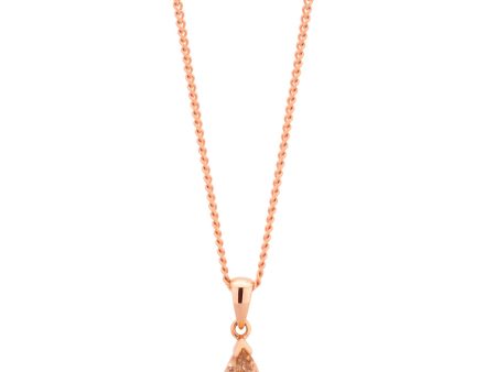 9ct Rose Gold Morganite Pendant Hot on Sale