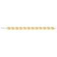 9ct Yellow Gold Silver Filled Lovely Fancy 19cm Bracelet Fashion