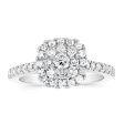 Luminesce Lab Grown 3 4Carat Diamond Ring in 9ct White Gold Online Hot Sale