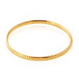 9ct Yellow Gold Silver Filled Diamond Cut Bangle For Discount